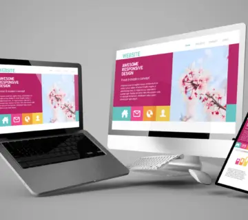 An image of multiple tech products   Discover why Baytech Companies is the best choice for building modern, engaging websites 